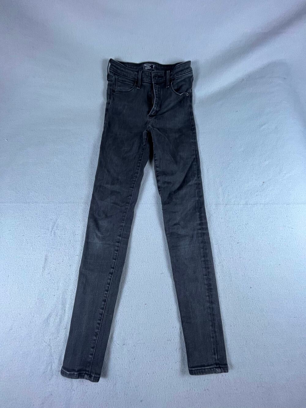 Abercrombie & Fitch Simone High Rise Super Skinny Jeans Womens 25/0 Black Denim